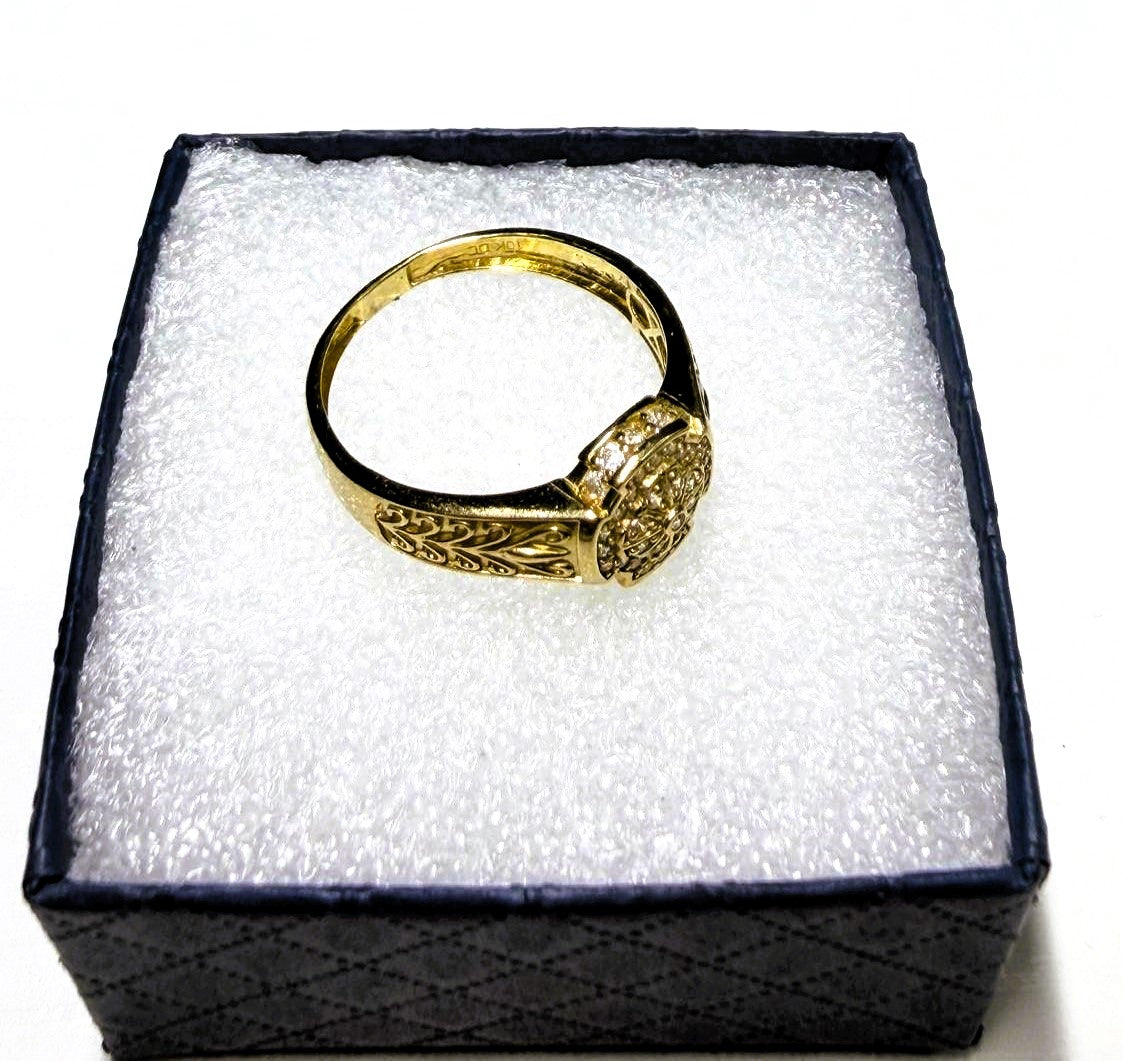 Anillo de Hombre en Oro 10K — Modelo 01