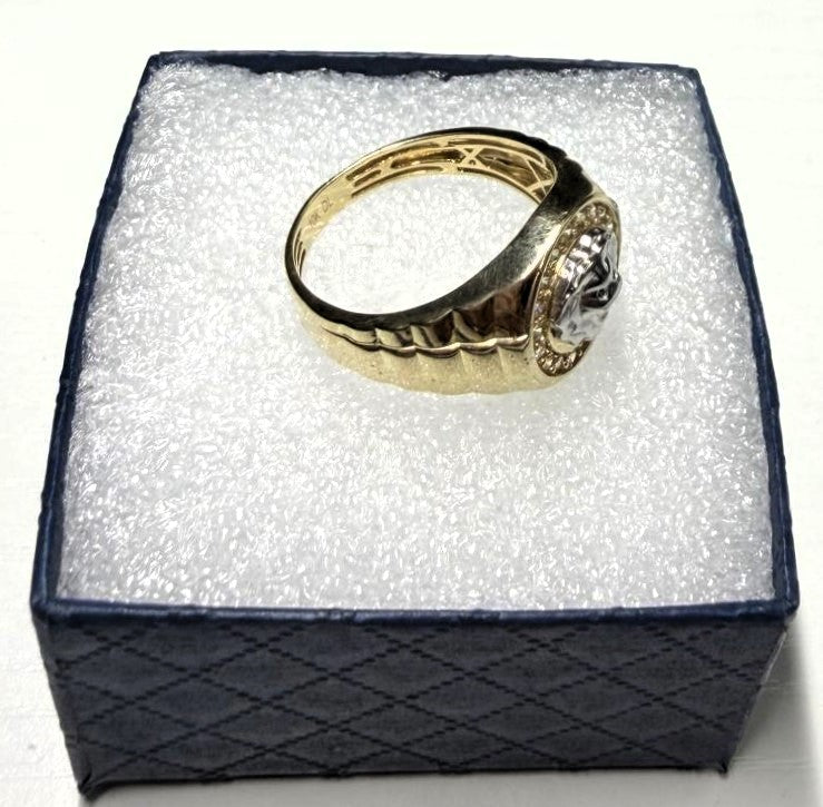 Anillo de Hombre en Oro 10K — Modelo 02