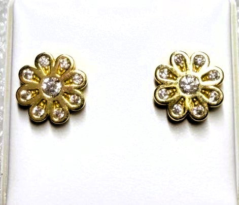 Aretes en Oro 10K — Modelo 08